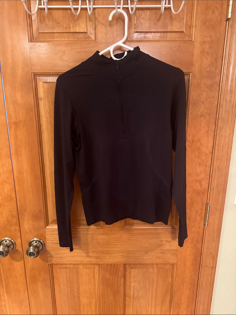 lululemon athletica Black Long-Sleeve Mock Zip Pullover